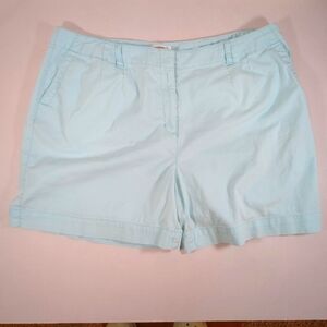 Talbots Petite Stretch Women's Blue Shorts   , Size 18W